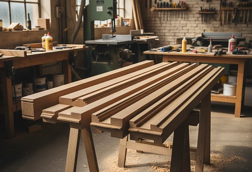 Oak molding in the workshop &mdash; premium material for interiors in Moscow