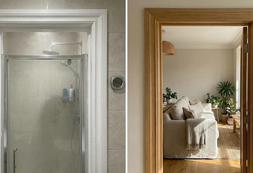 Polyurethane trim in the bathroom &mdash; moisture-resistant door frame casing for high-humidity rooms