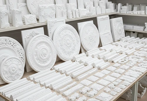 Polyurethane Molding Online Store &mdash; Decorative Elements Showcase: Cornices, Moldings, Rosettes, Overlays, and Panels