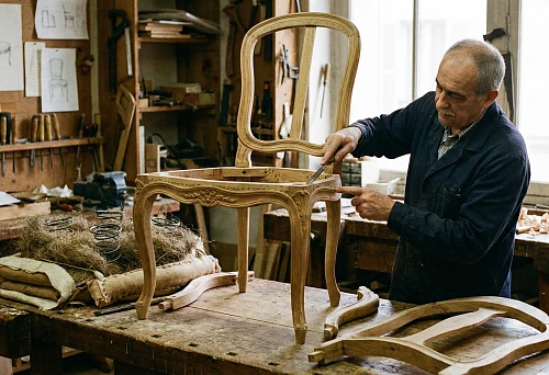 A Master Restores a Classic Wooden Chair: Checking Joints and Frame Geometry