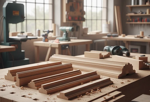 Wooden Furniture Molding on the Craftsman's Workbench
