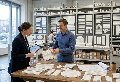 Wholesale supplier of moldings in Moscow and St. Petersburg provides consultation on product range for projects