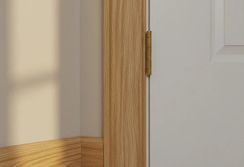 Light oak door casing for modern interior doors