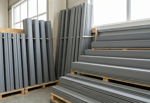 MDF architraves and door skirting on pallets: profile and shade selection for unified door opening finishing