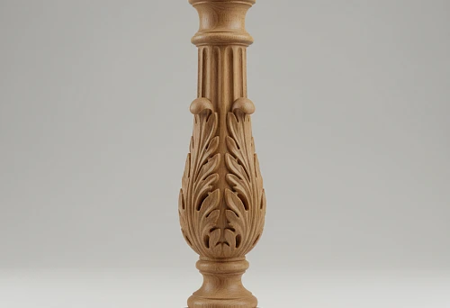 Decorative Wooden Baluster for Staircases in Classic Style