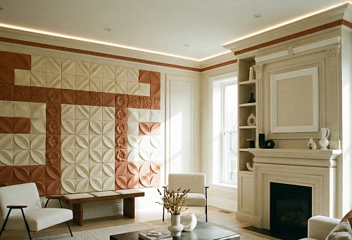 Interior decor with polyurethane stucco: ideas and solutions 2026 in the living room