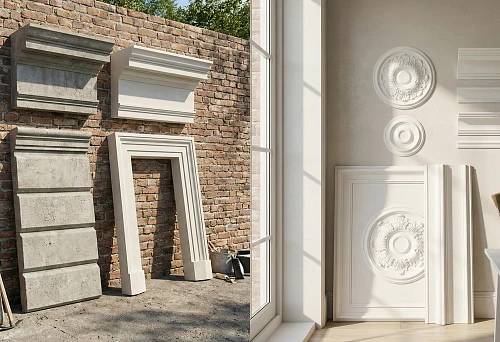 Buy molding for the facade and molding for the house: how facade molding differs from decorative molding for the interior