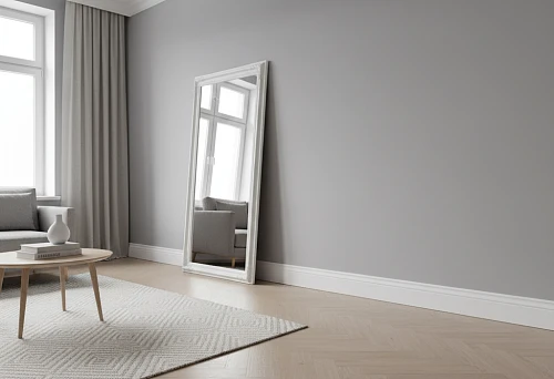 Modern Living Room with White MDF Skirting Board Accentuating the Interior
