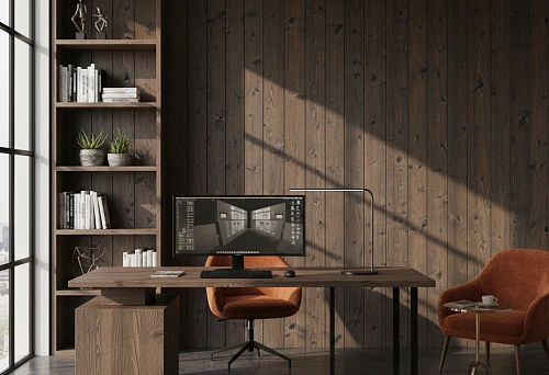 Wooden Slat Purchase - Wall Finishing in a Modern Office