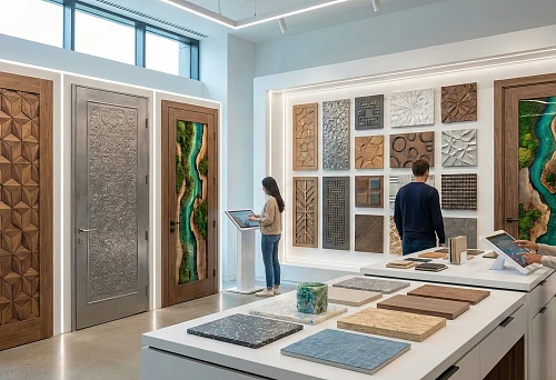 Exhibition of Interior Doors with Relief Overlays: Selection of Decorative Panels and Textures for Modern Interiors