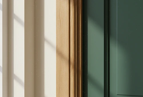 Solid oak architrave in contemporary interiors