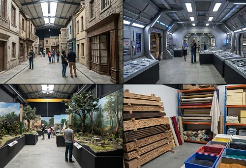 Historical Street Decorations Created for Film Production