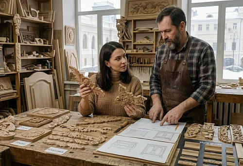 Wooden furniture decor in Moscow: selection of decorative overlays and carved elements for furniture