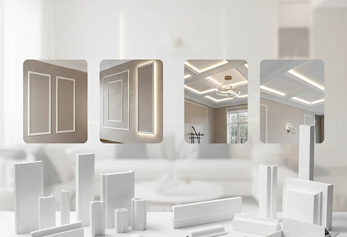 Modern Polystyrene Moldings for Wall and Ceiling Interior Design