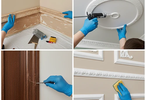 The Process of Professional Restoration of Wooden Baseboards and Polyurethane Molding