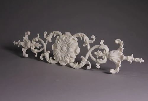 Adhesive decorative element made of polyurethane in classic style