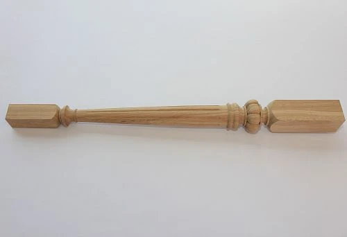 Wooden baluster with classic design for stairs.