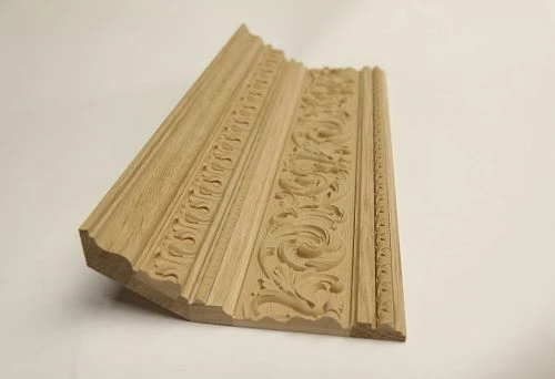 Carved Wooden Molding for Furniture Restoration and Decoration