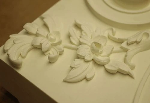 Architectural Molded Element with Elegant Floral Pattern