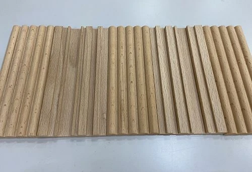 Photo of wooden plank with relief profile, highlighting its natural beauty and strength.