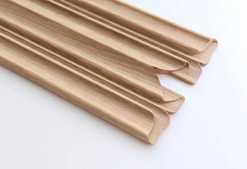 Decorative moldings from solid wood for stylish interior