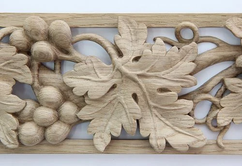 Decorative wooden element in natural style