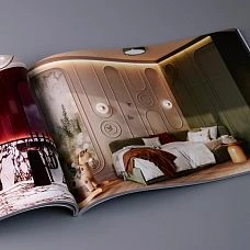 STAVROS catalog with examples of polyurethane stucco decor for wall panels and furniture facades