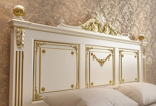 Bedroom set with carving and gilding &ndash; the perfect combination of luxury and refined design.