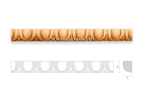 Carved Decorative Element &mdash; Classic Framing for Doorways and Interior Portals