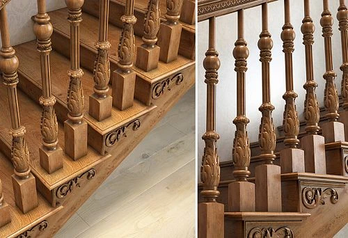 Creative staircase decoration done by yourself for a stylish interior