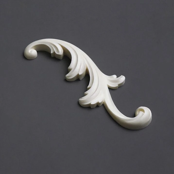 NPU‑431R Molding Horizontal Polyurethane Overlay with Smooth Classic Scrolls for Walls and Furniture
