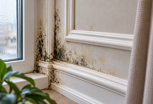 Polyurethane foam, polystyrene, or polyurethane: why moldings turn black and mold appears near the stucco