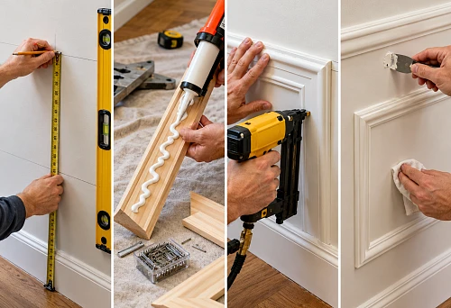 How to Attach Wooden Moldings to a Wall: Step-by-Step Installation Guide