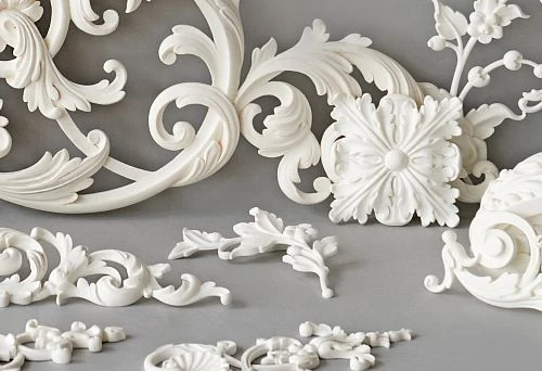 Carved furniture decoration &mdash; elegant details for stylish design.