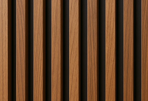 Vertical wooden planks for interior &mdash; close-up