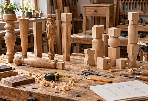 Solid wood furniture legs: ready-made support or modular wooden components &mdash; which to choose