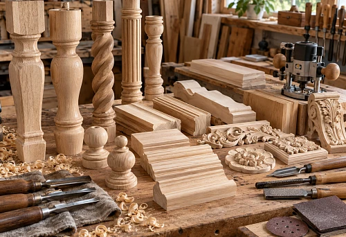 Shaped wooden blanks for furniture: how to choose a base for turning, milling, carving, and finishing
