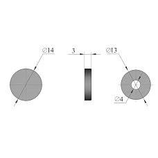 Decorative metal cap FUR-032 schematic