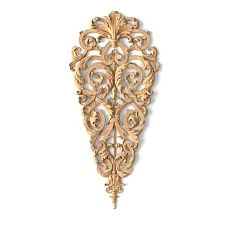 Wooden Carving with Floral Pattern - Carved Insert N-329 for Walls and Ceilings