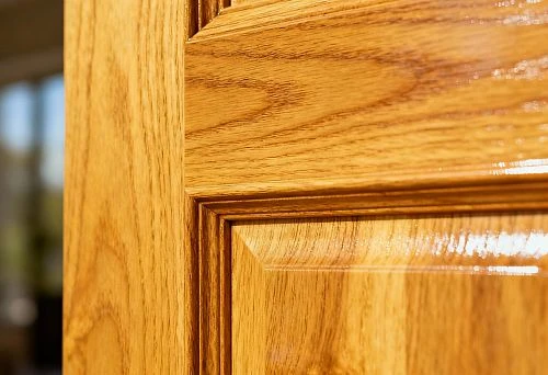Oak architrave for interior door with classic profile