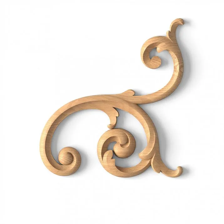 Wooden Carved Inlay N-285R for Furniture and Interior Decoration