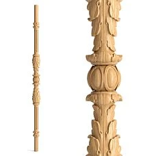 Carved Wooden Stair Baluster L-016