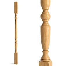 Staircase baluster made of wood L-020 on display at the Stavros decor store