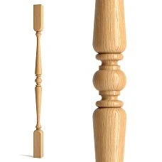 Precision wooden baluster L-021 for staircase in classic style