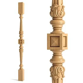 Wooden balustrade handrail L-025