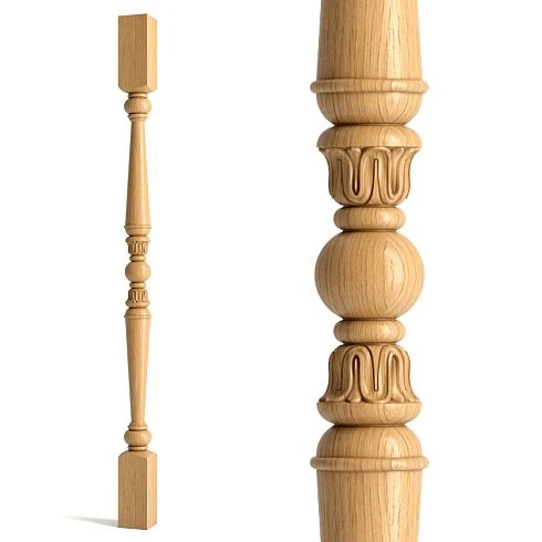 Wooden balustrade L-026