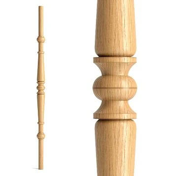 Wooden staircase baluster L-056 made of quality oak or beech