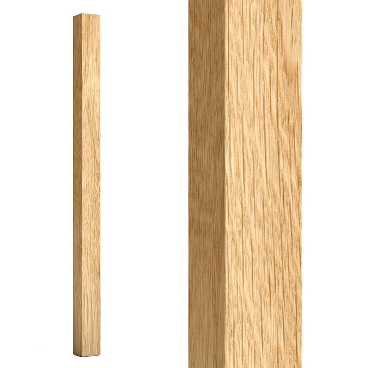 Wooden baluster L-117 for staircase, smooth