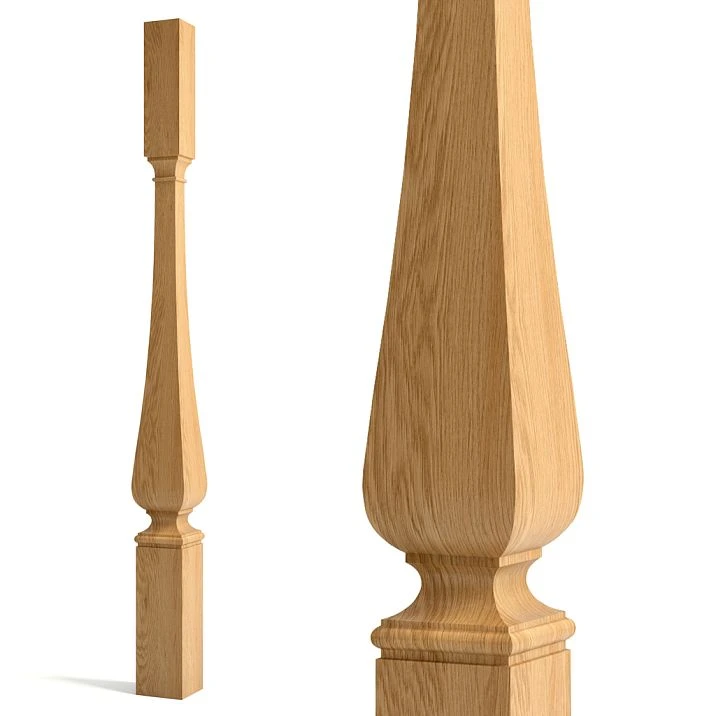 Carved wooden baluster L-119 for staircase