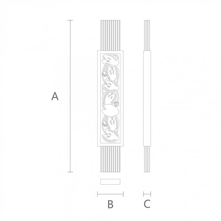 Wooden staircase newel post L-092.1 &mdash; suitable for any interior style drawing